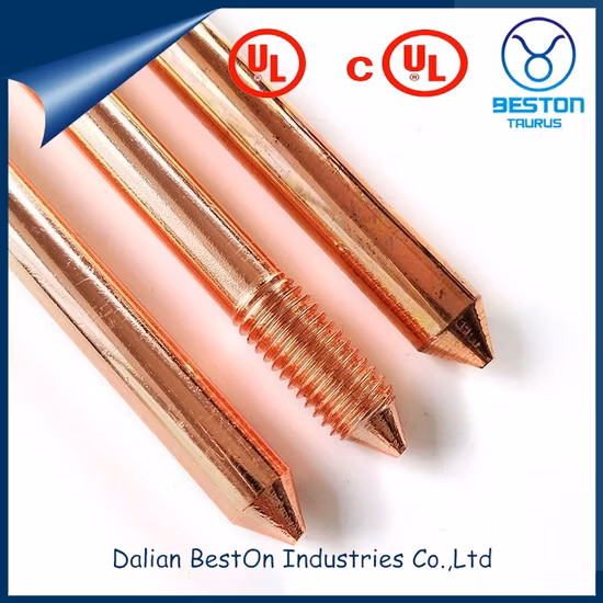 Grounding Earthing Rod High Tensile Steel Driving Head